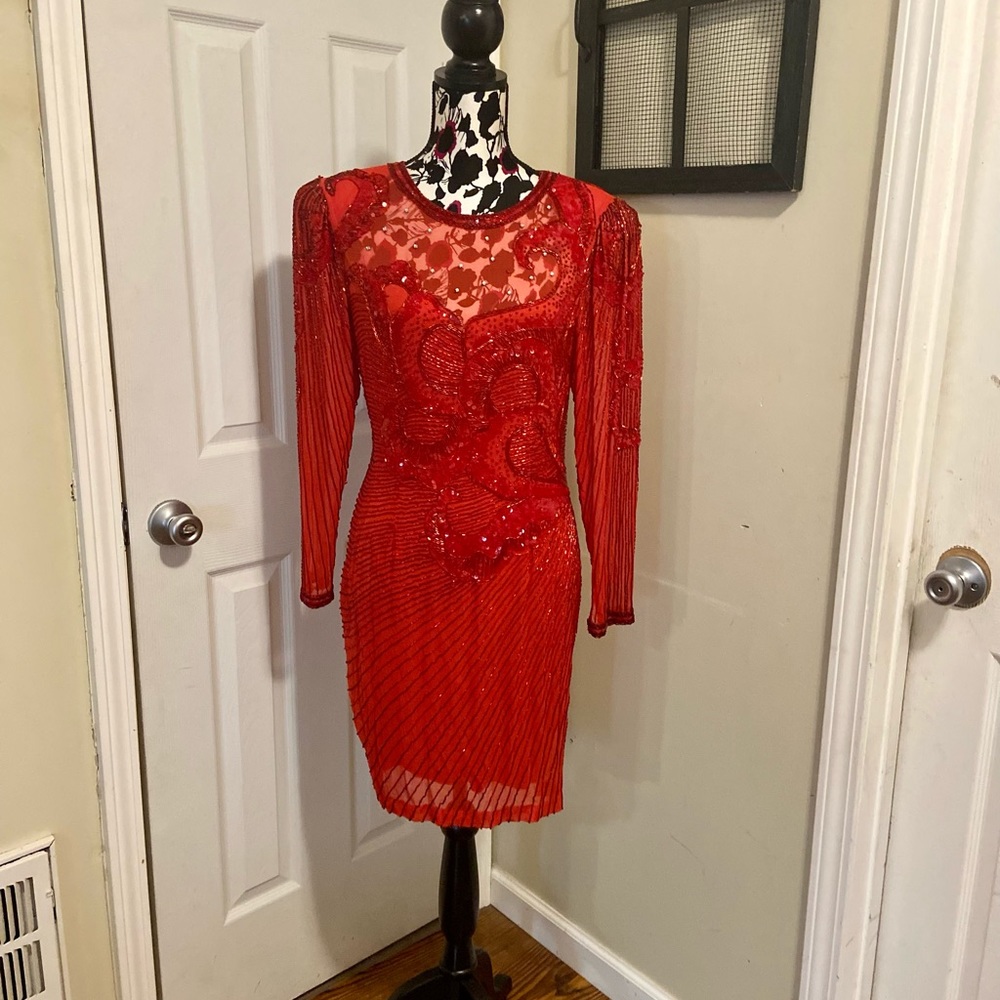 Vintage Red Dress Sz.8